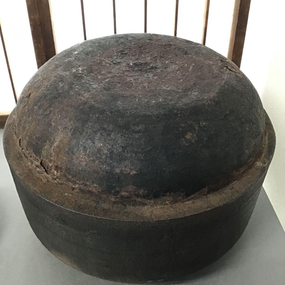 骨董品 茶道具 肩衝釜 蓋つまみ装飾豪華￼ 昭和36年以前の品