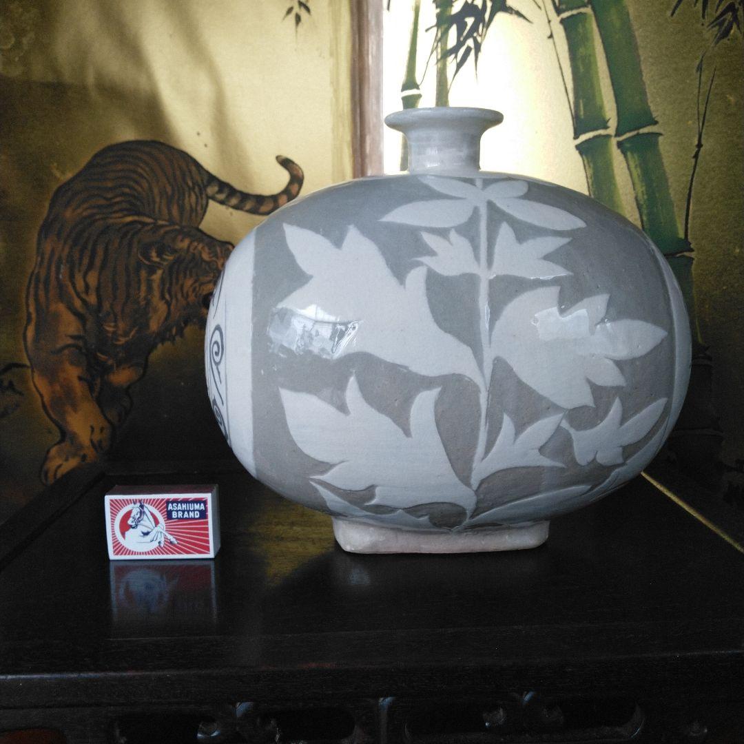 NO596 さつま飴釉灯器 江戸 灯火器 灯火具 時代物 昔のあかり Japanese