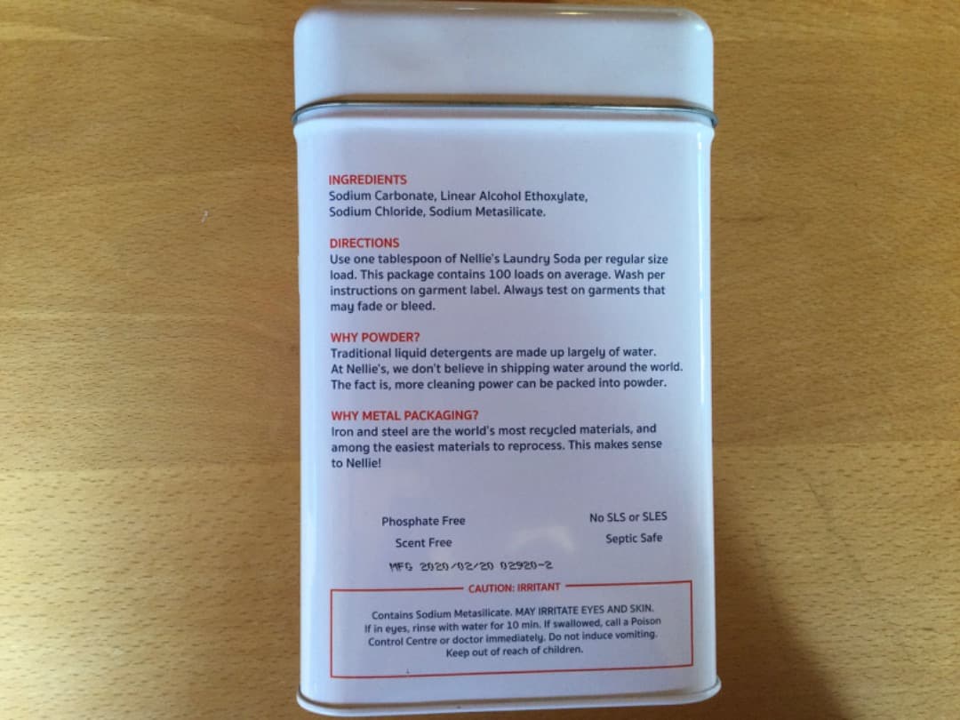 新品未開封★Nellie's ネリーズ　ランドリーソーダ 1.5kg 100回分