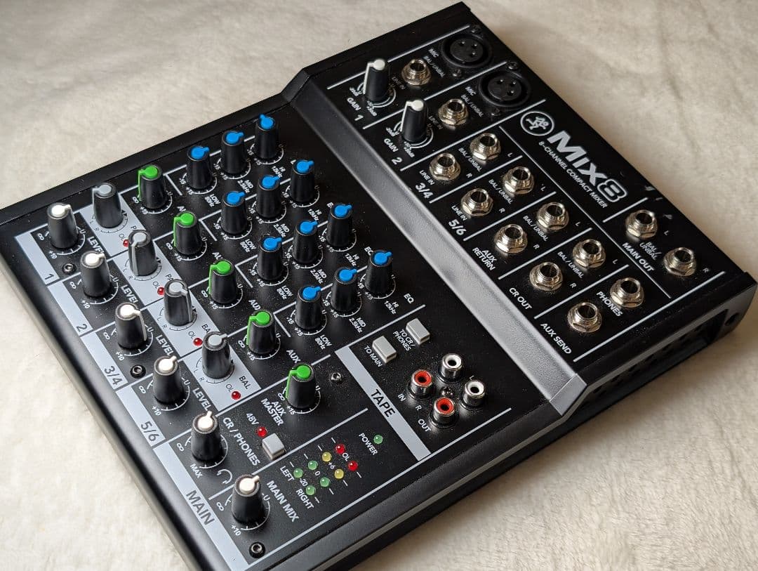 【美品USED】MACKIE MIX8 アナログミキサー