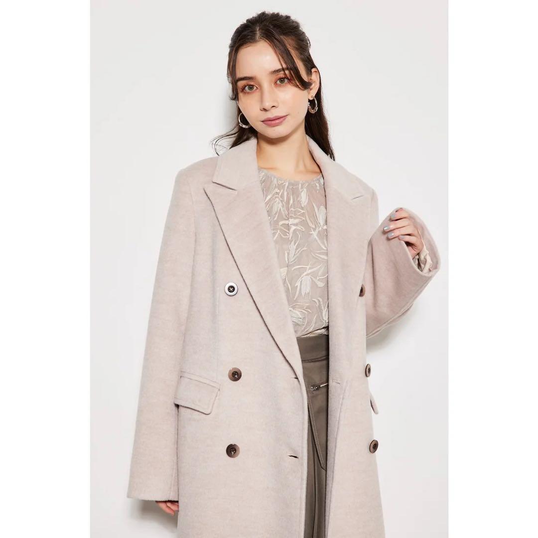 rienda ピークドラペルウールMIXチェスターコート Mサイズ - メルカリ