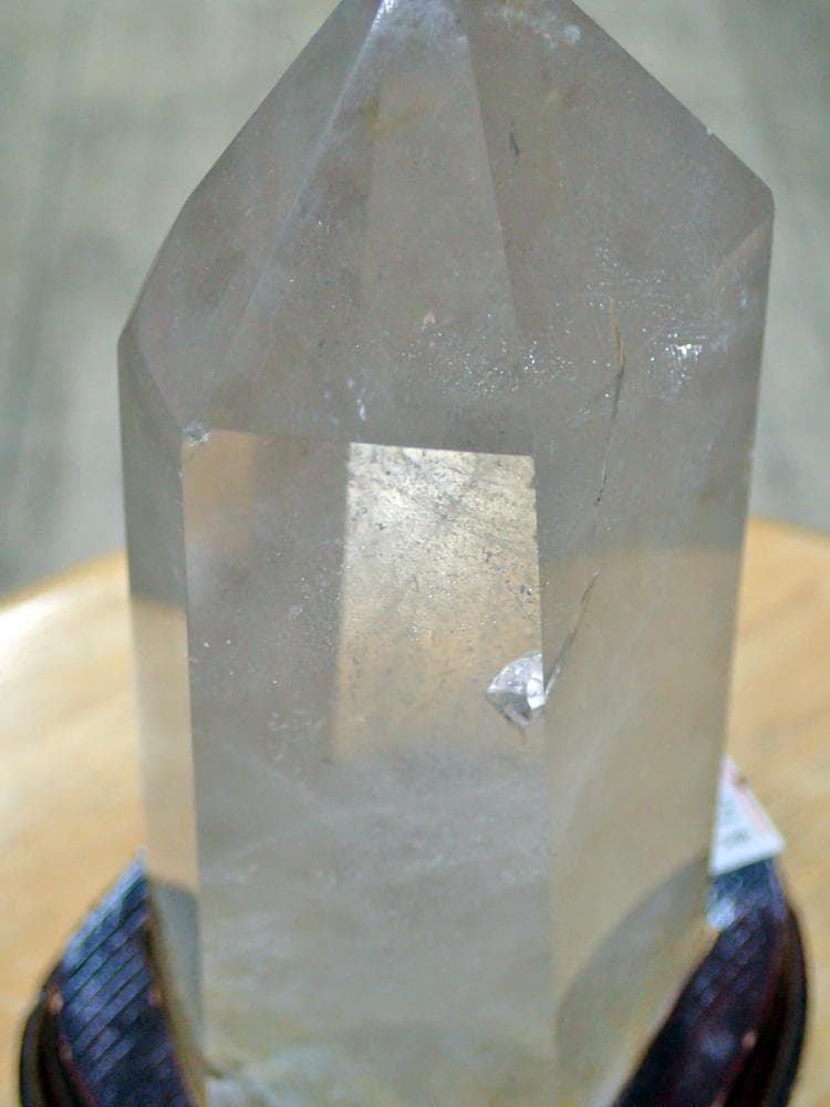 天然石】水晶六角柱＿クリスタルの置物 (866g)