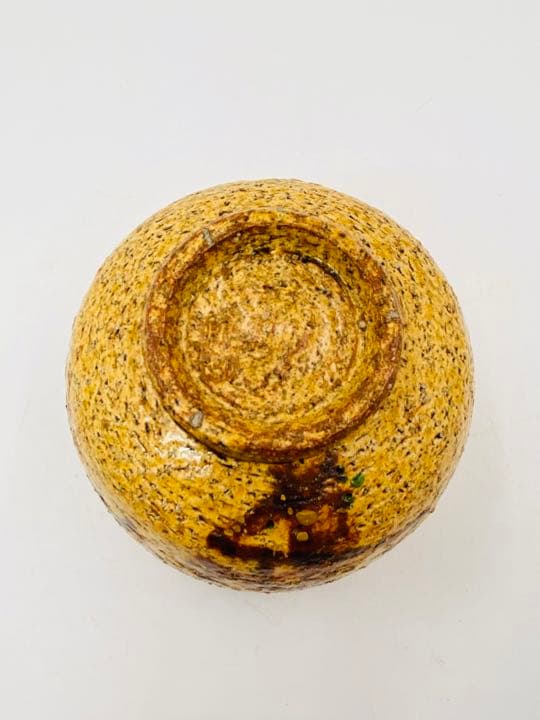 【南口閑粋】紅梅絵茶碗　杣山焼　桐共箱　底部在銘　美品