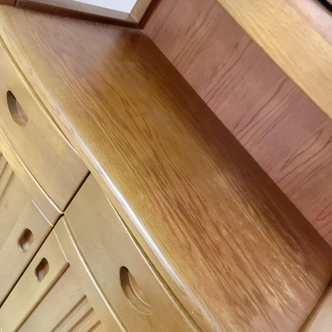 天然木 キャビネット 電話台 FAX台 コンソール サイドチェスト レンジ