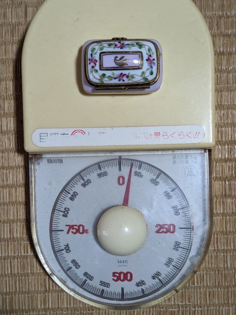 ♢リモージュ フランス製 デュバリー磁器 4足トリンケットボックス