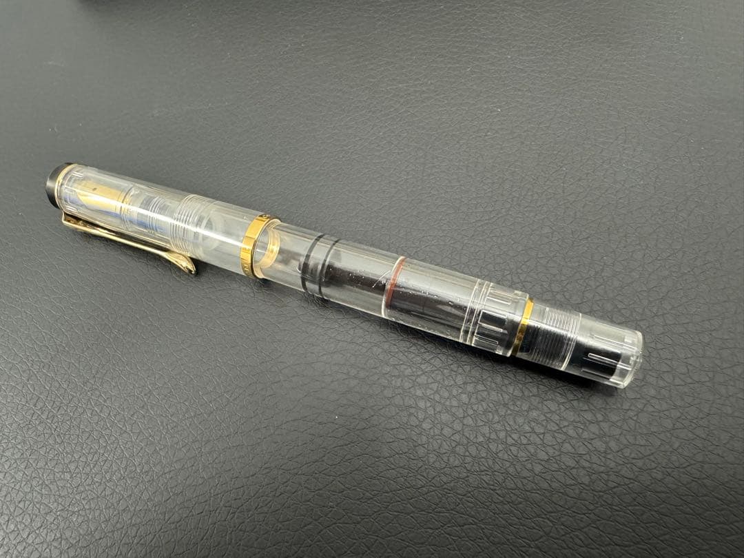 合馬公式アカウント3さん専用】Pelikan 万年筆 透明・黒・金 合馬公式