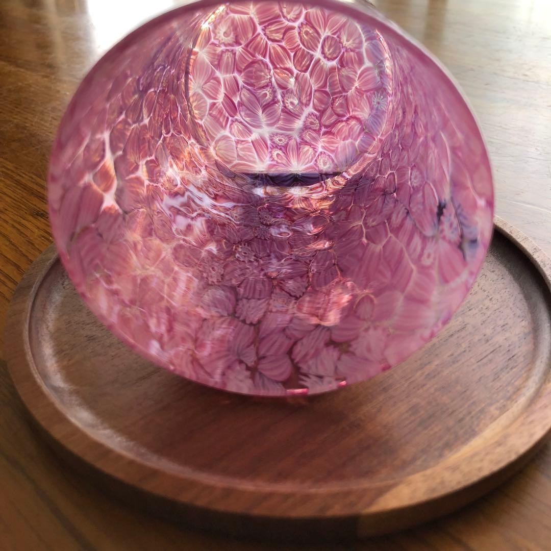 Muranoムラノ ミルフィオリ ベネチアングラス ペーパーウェイトとグラス