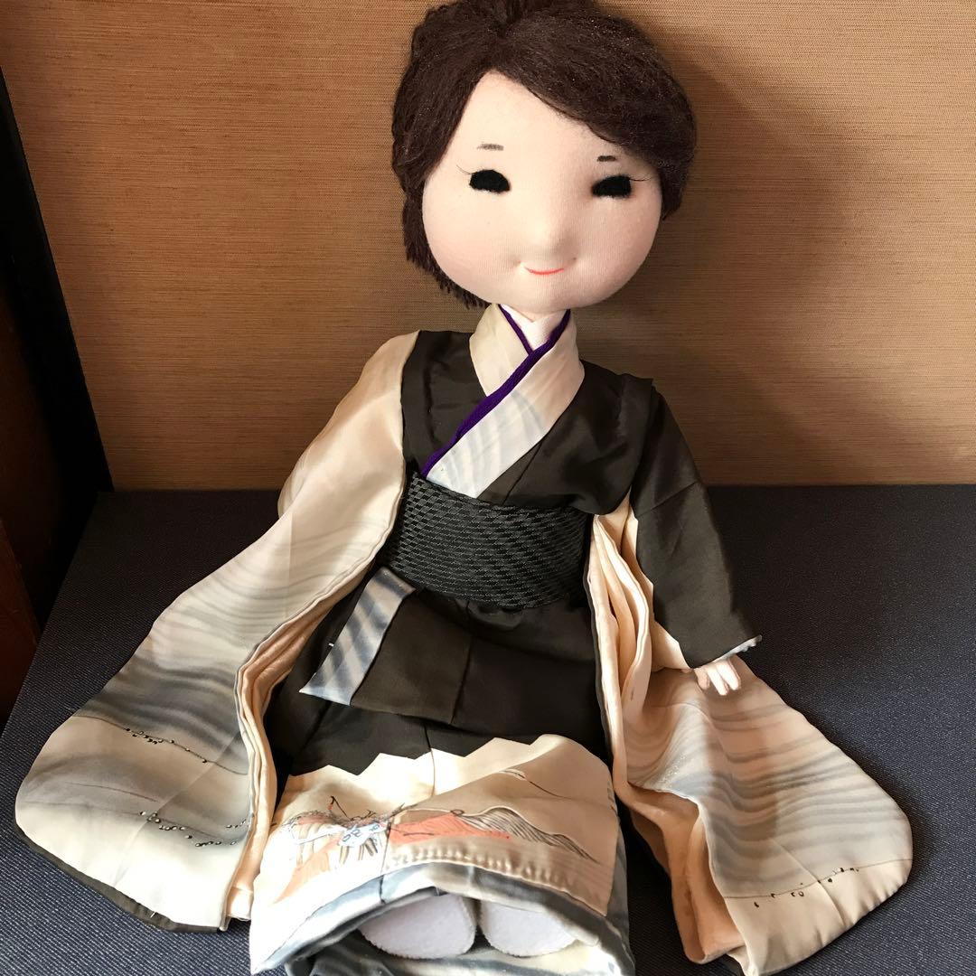 市松人形 男の子、ハンドメイド 市松人形 手作り布人形 土田早苗風