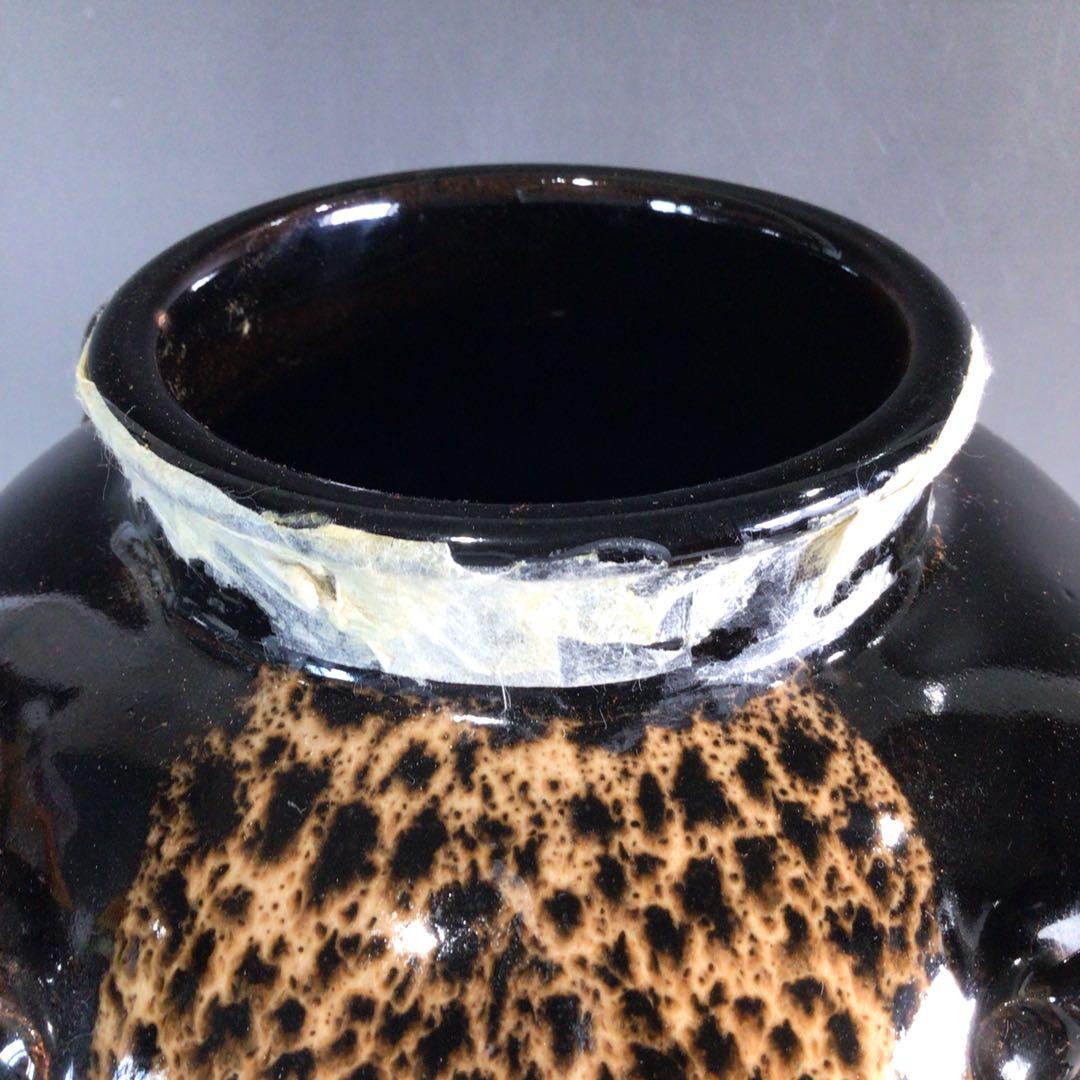 Ｐ１１２　飾壷　『平安　万代草山造』『茶壷』　共箱　茶道具