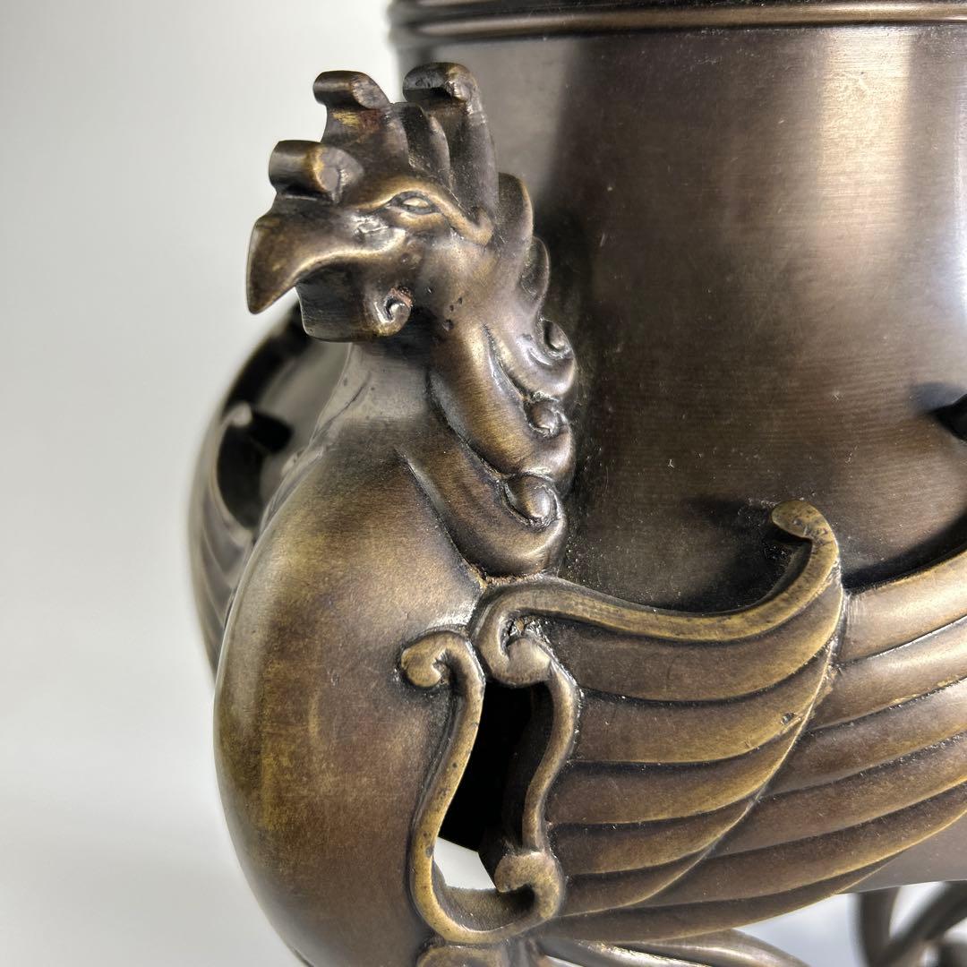 茶道具・花器花瓶 薄端・鳳凰足 ビンテージ 古道具(蔵出し骨董品)