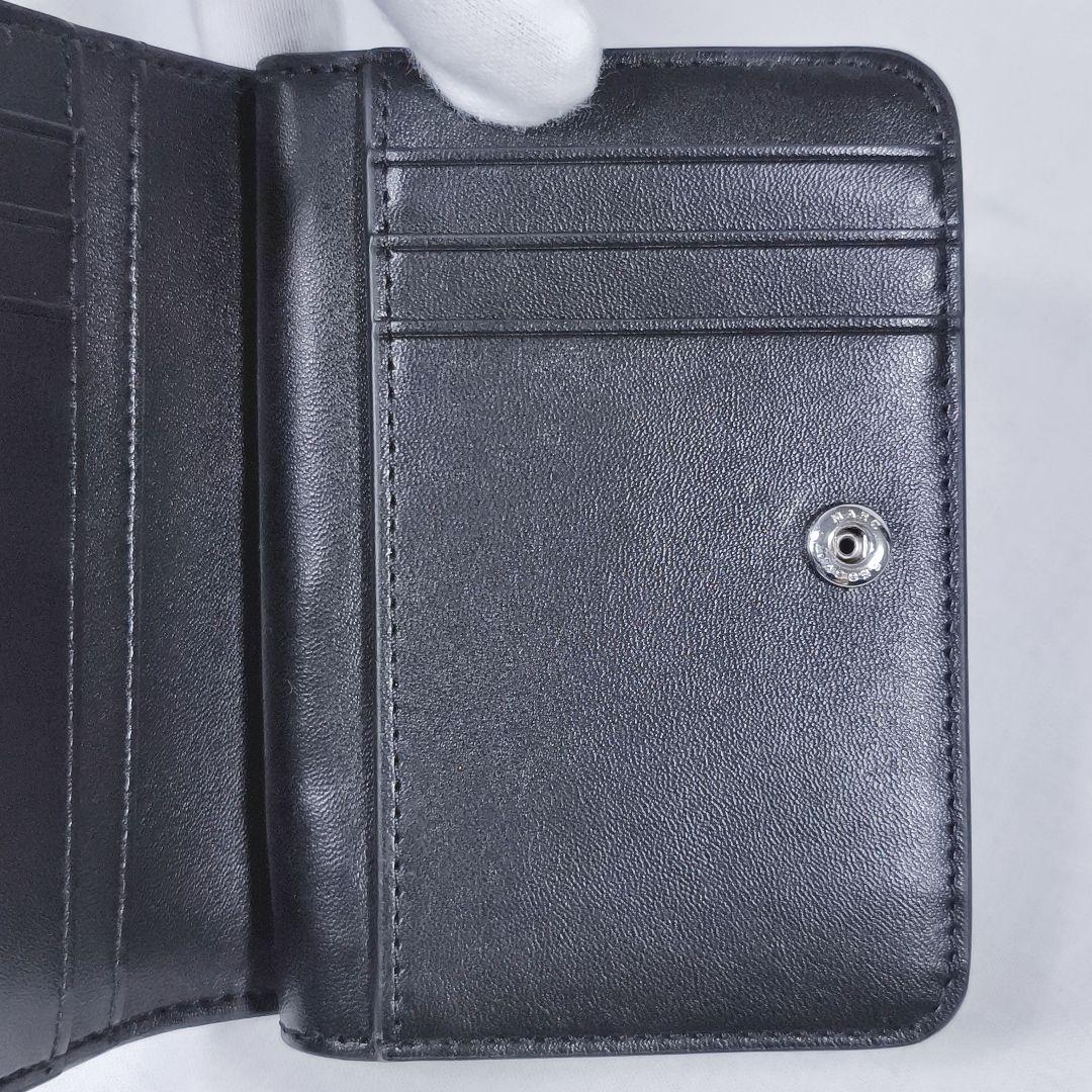 未使用✨️ マークジェイコブス　ザ コーテッド グリッター　折り財布　黒