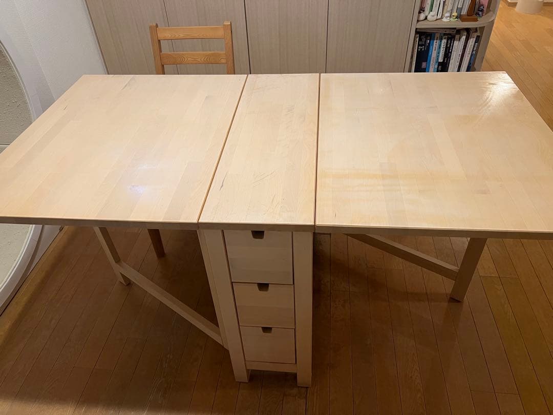 IKEA NORDEN ノールデン ゲートレッグテーブル, バーチ