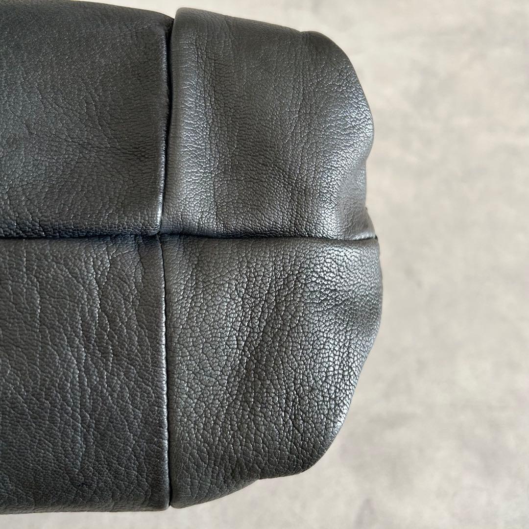 美品ゲンテン ショルダーバッグ 2way 山羊革 ゴートスキン ヌメボストン