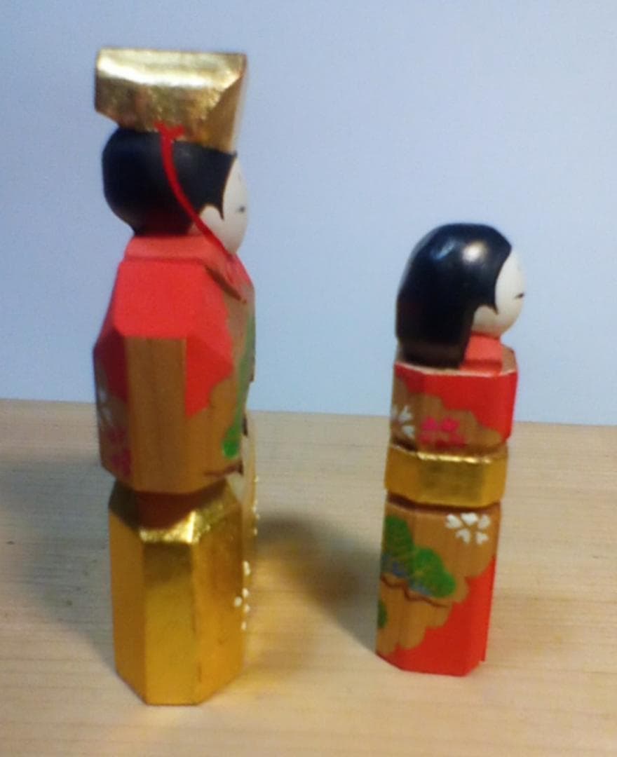 立雛(神雛)2号　奈良一刀彫(木彫)