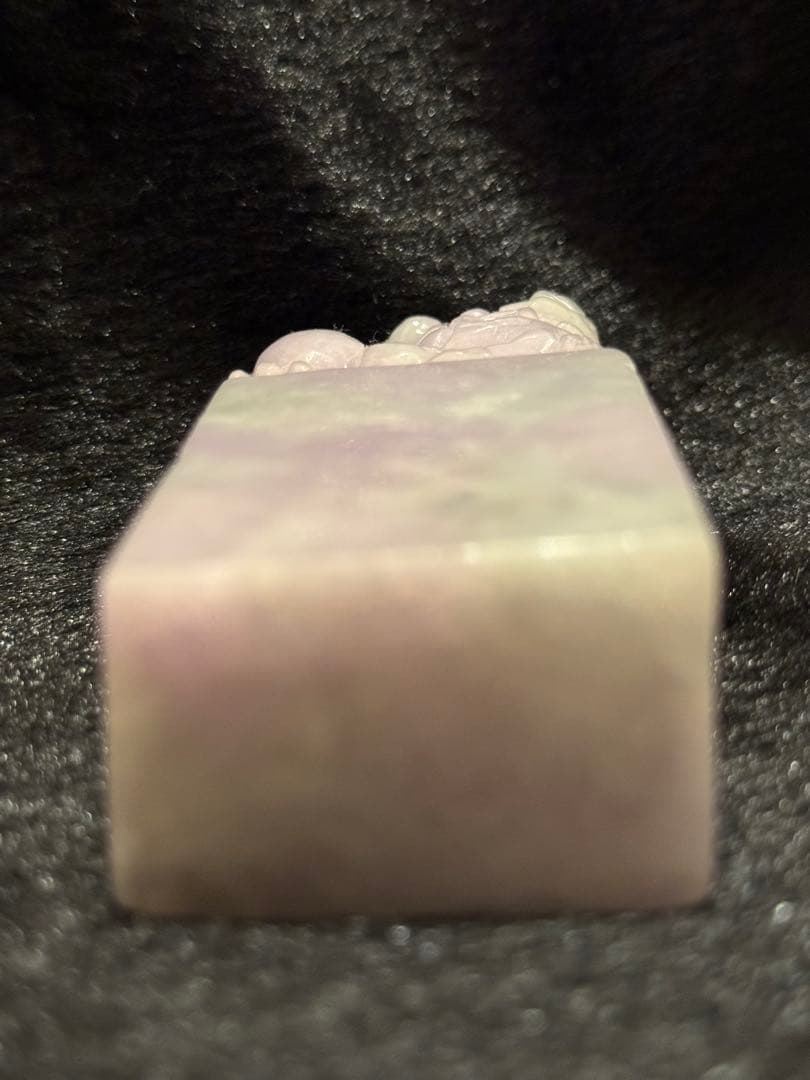 希少 高品質翡翠原石使用貔貅 ラベンダー翡翠 置き物 天然石