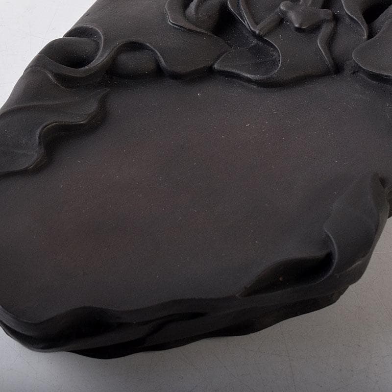 中国 書道具 端渓硯 倣宋 米芾 螽斯瓜瓞硯 箱付