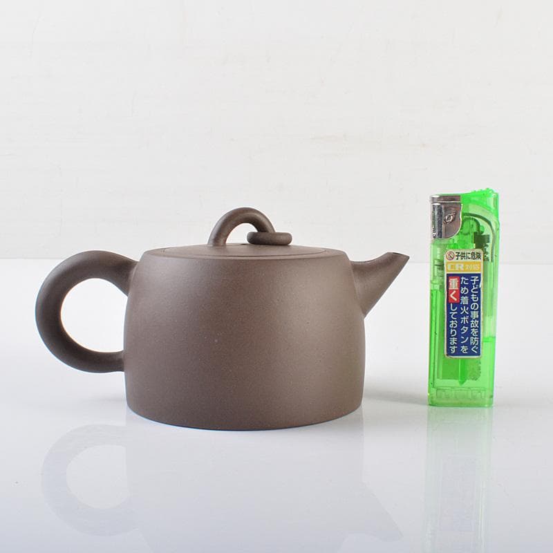 中国 紫砂 朱泥 漢詩刻 急須 茶壷 在銘 V R6306 透彫 骨董・