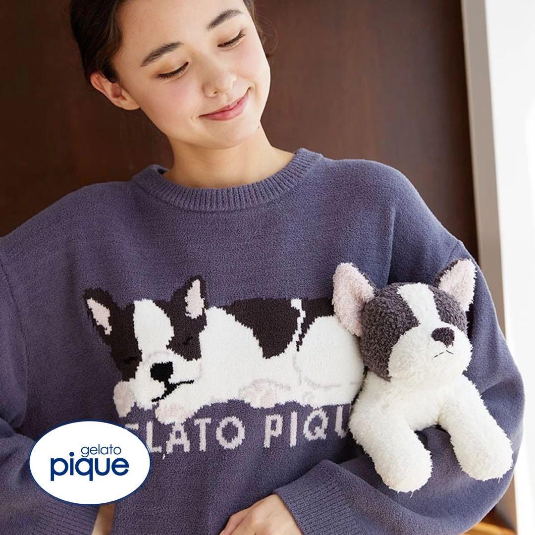 未使用⭐️ジェラートピケ＊フレンチドッグ　エアモコ　ロングパンツセット