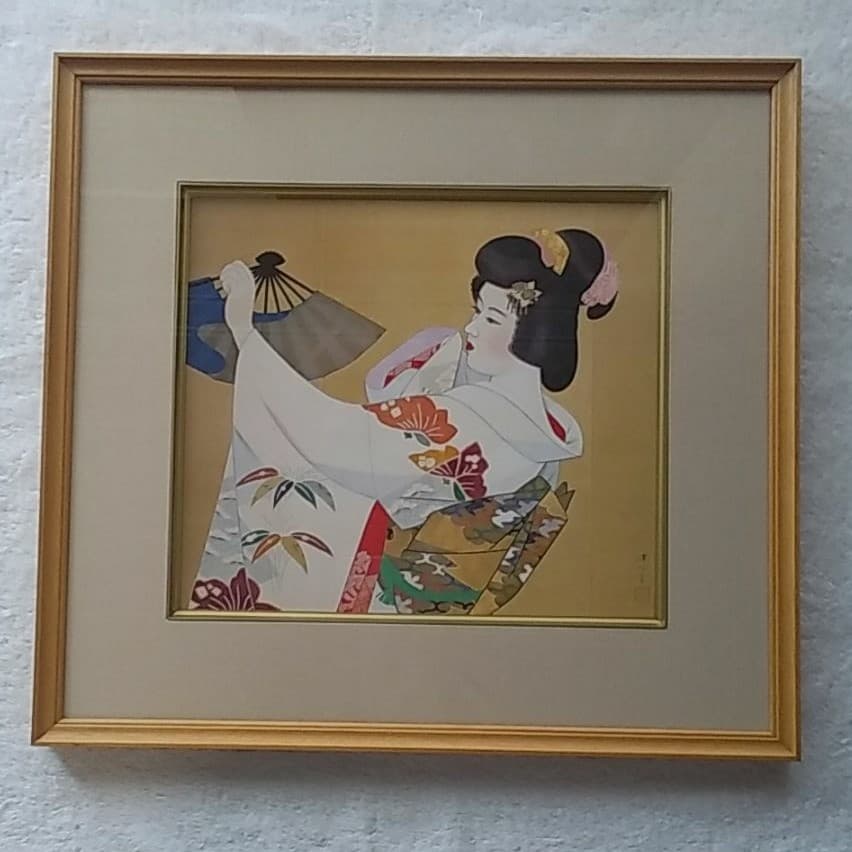 日本画 伊東深水、都鳥