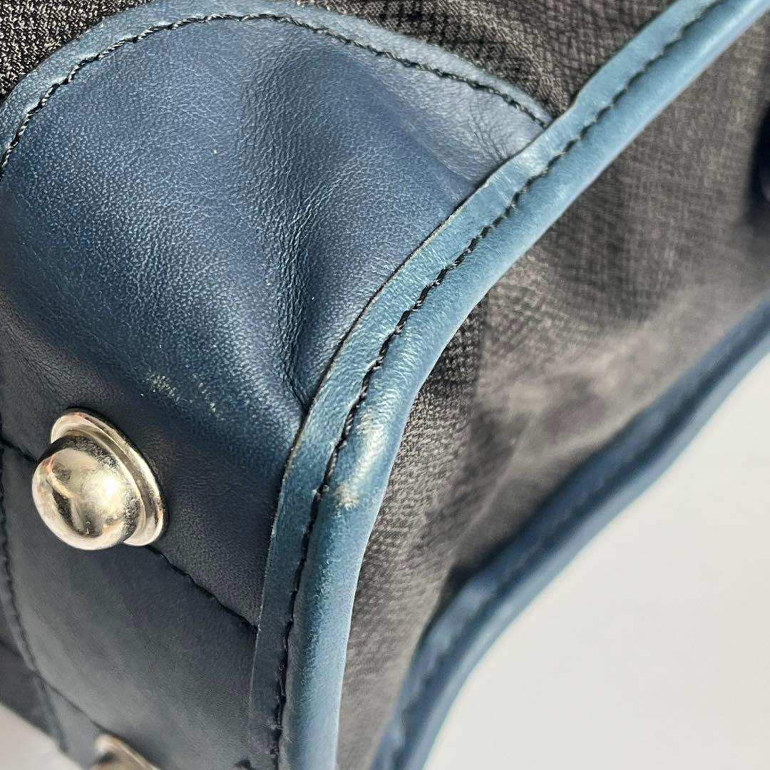 ✨未使用級✨　Orobianco 　レザー　ビジネスバッグ　ネイビー