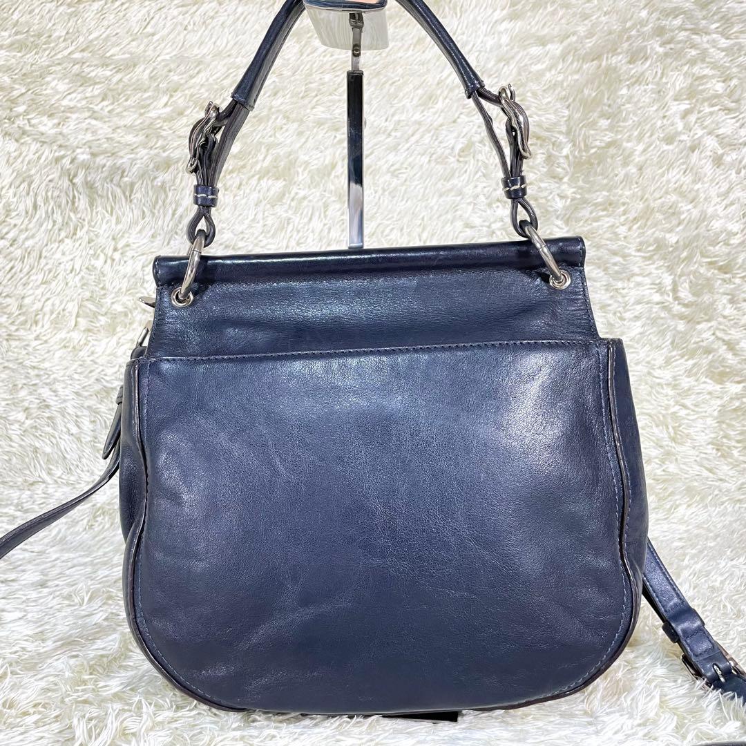 コーチ 2WAY ショルダーバッグ ニューウィリス 70アニバーサリー ネイビー