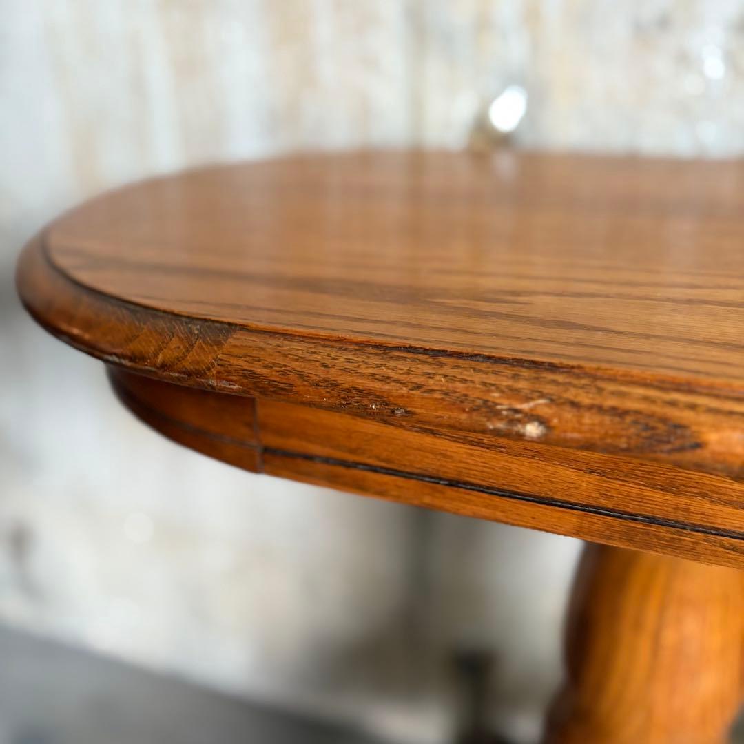 オーク材 オーバルコンソールテーブル