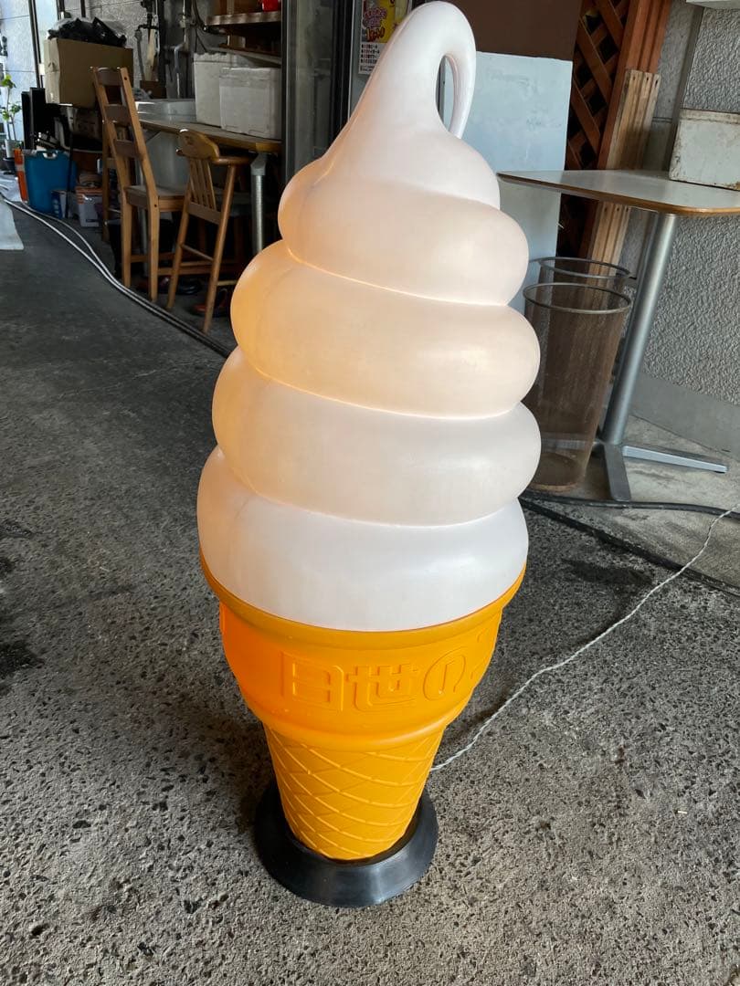 日世ソフトクリーム オブジェ ランプ NISSEI/ソフトクリーム