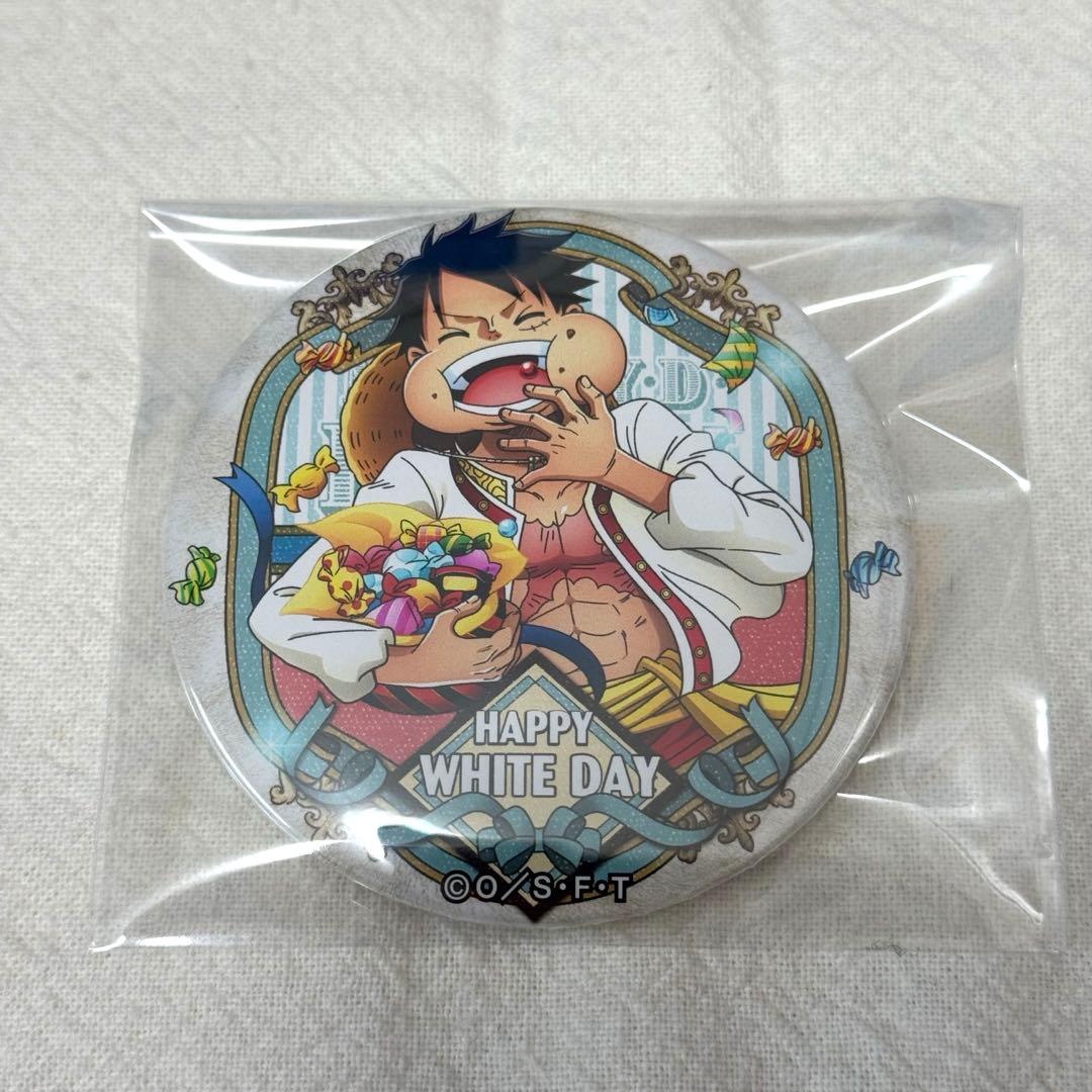 ONE PIECE ワンピース 輩 缶バッジ ホワイトデー ルフィ - メルカリ
