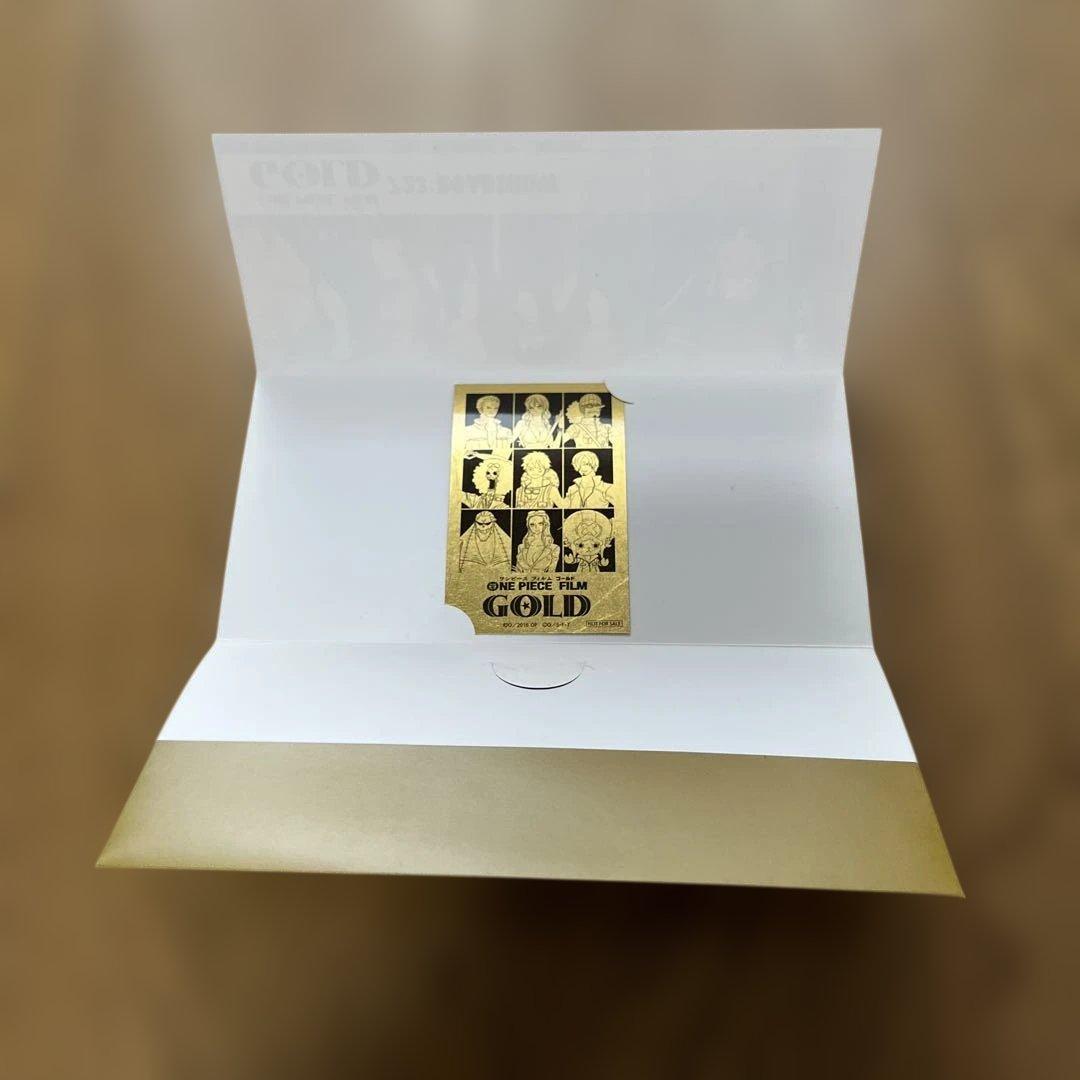 ONE PIECE FILM GOLD 公開記念　金箔カード
