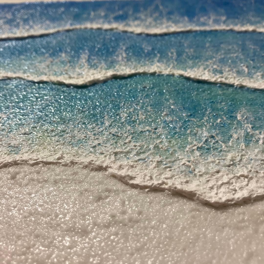 絵画アクリル画原画海癒し風景画テクスチャーアート一点物S.I