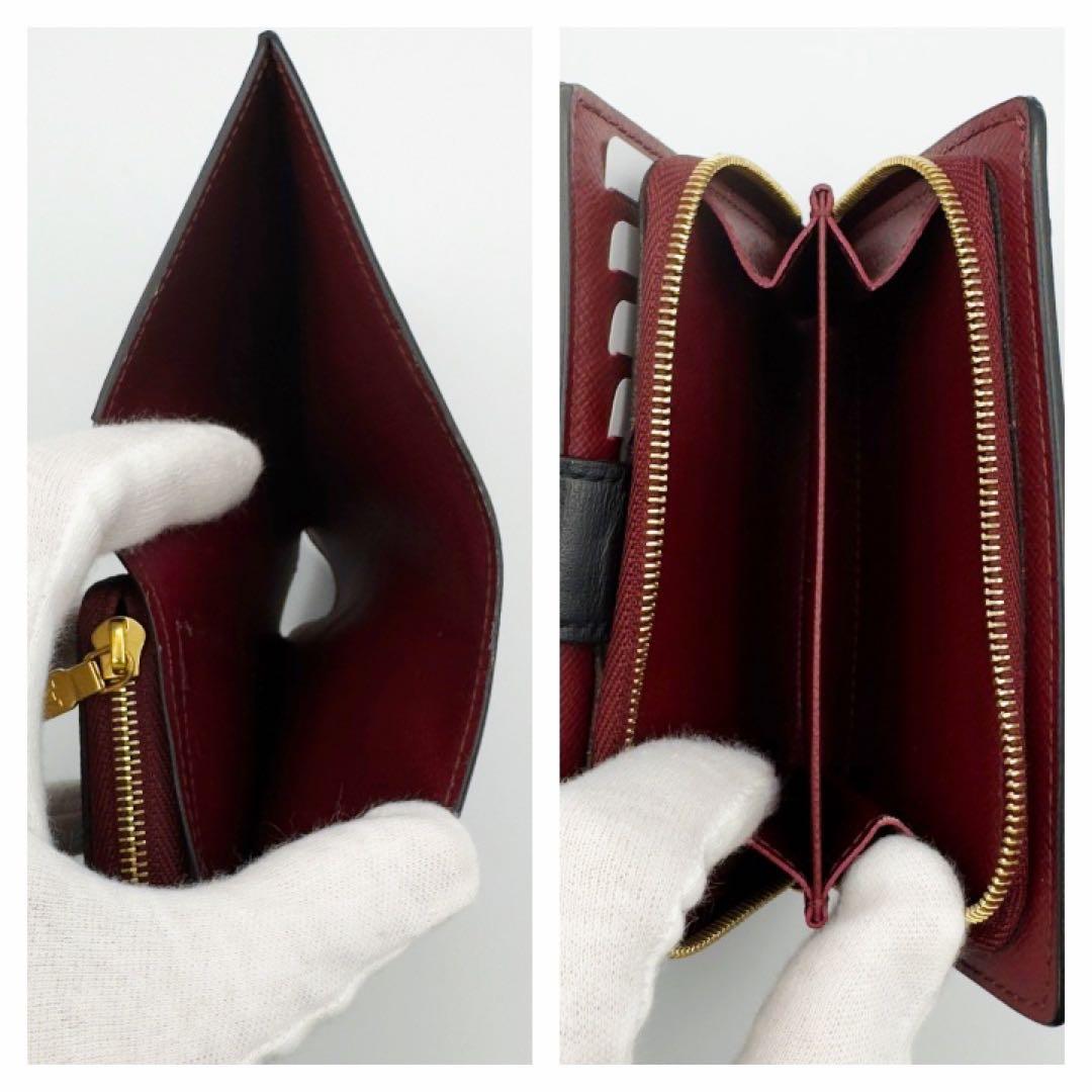 国内正規品　ヴィトン財布　ポルトフォイユ　ジュリエット　ダミエ　ボルドー　箱付き
