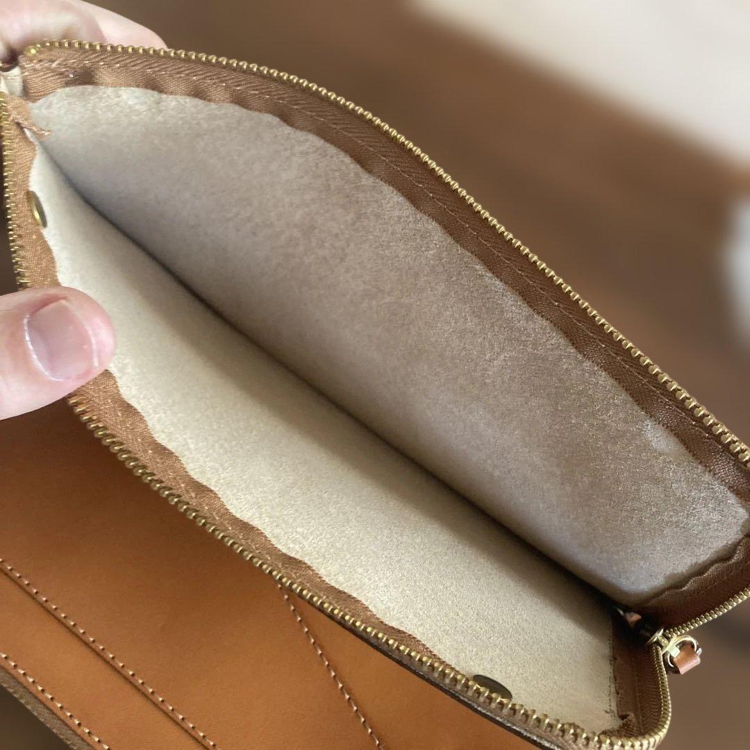 新品未使用】Felisi フェリージ トラベルポーチ 1054 ブラウン - メルカリ