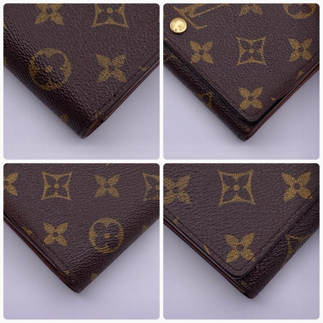 ルイヴィトン モノグラム ポルトモネビエ トレゾール 二つ折り L字ジップ