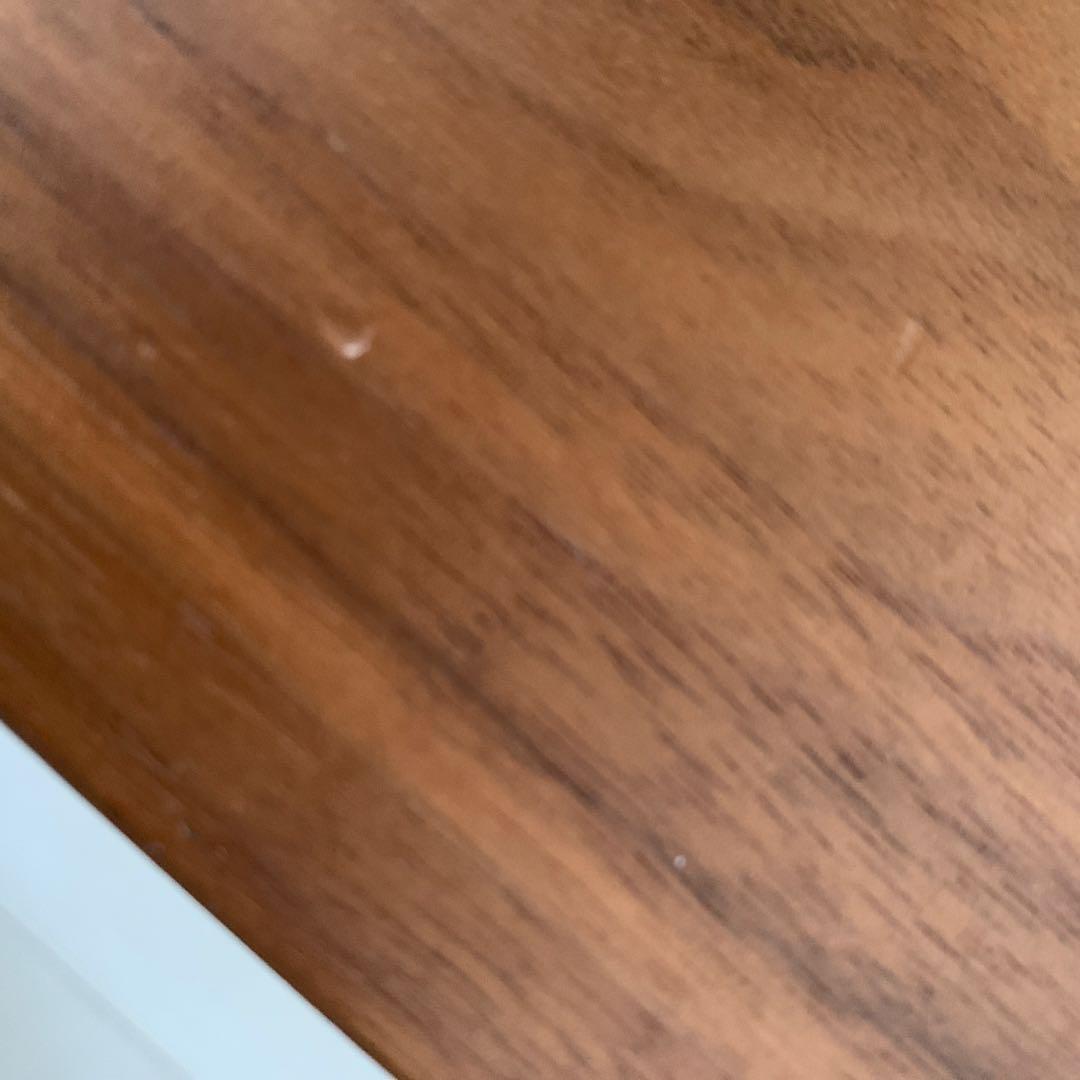 greeniche カフェテーブル ウォルナット シルバー脚 80×60×61