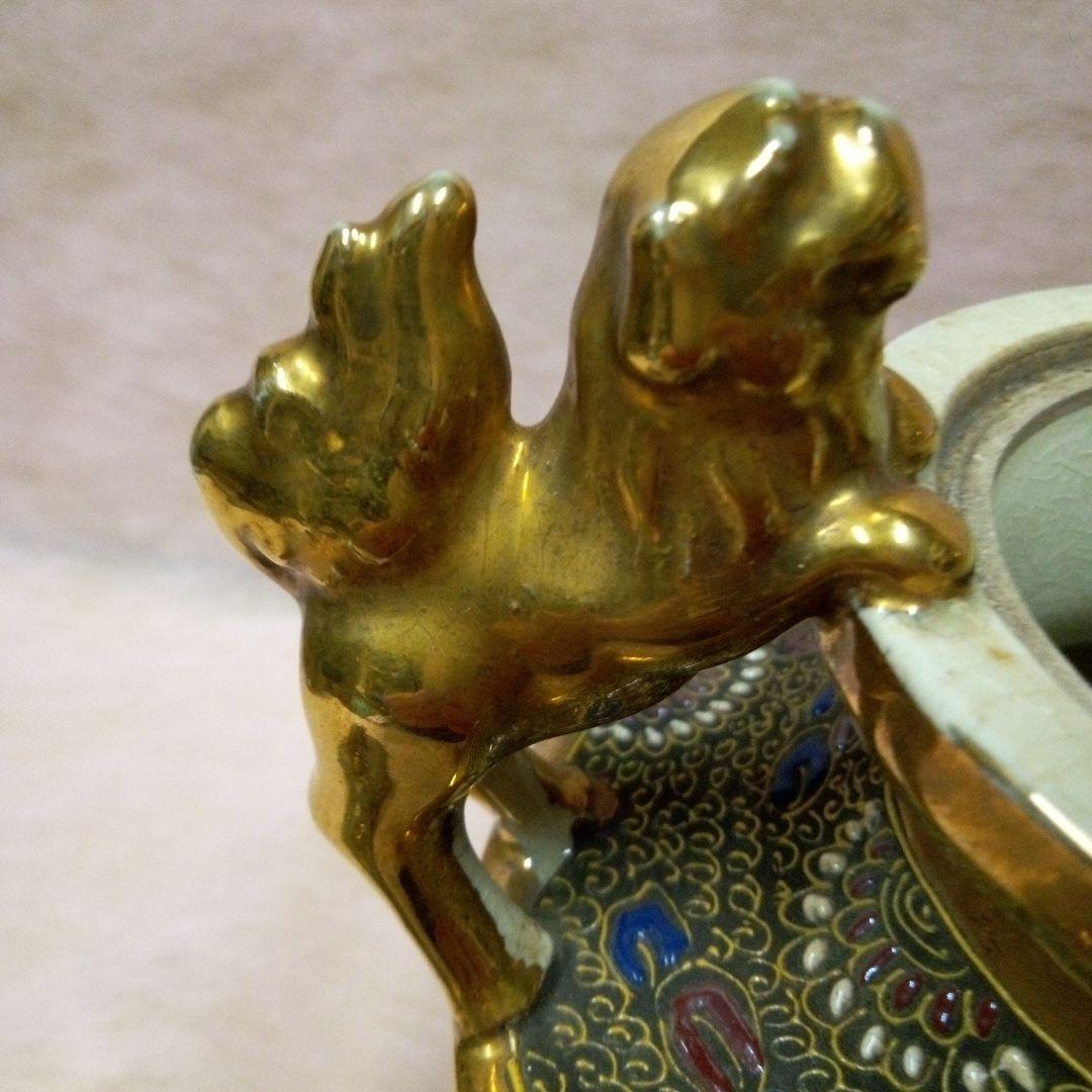 京薩摩 錦光山 香炉 古美術 古道具 骨董