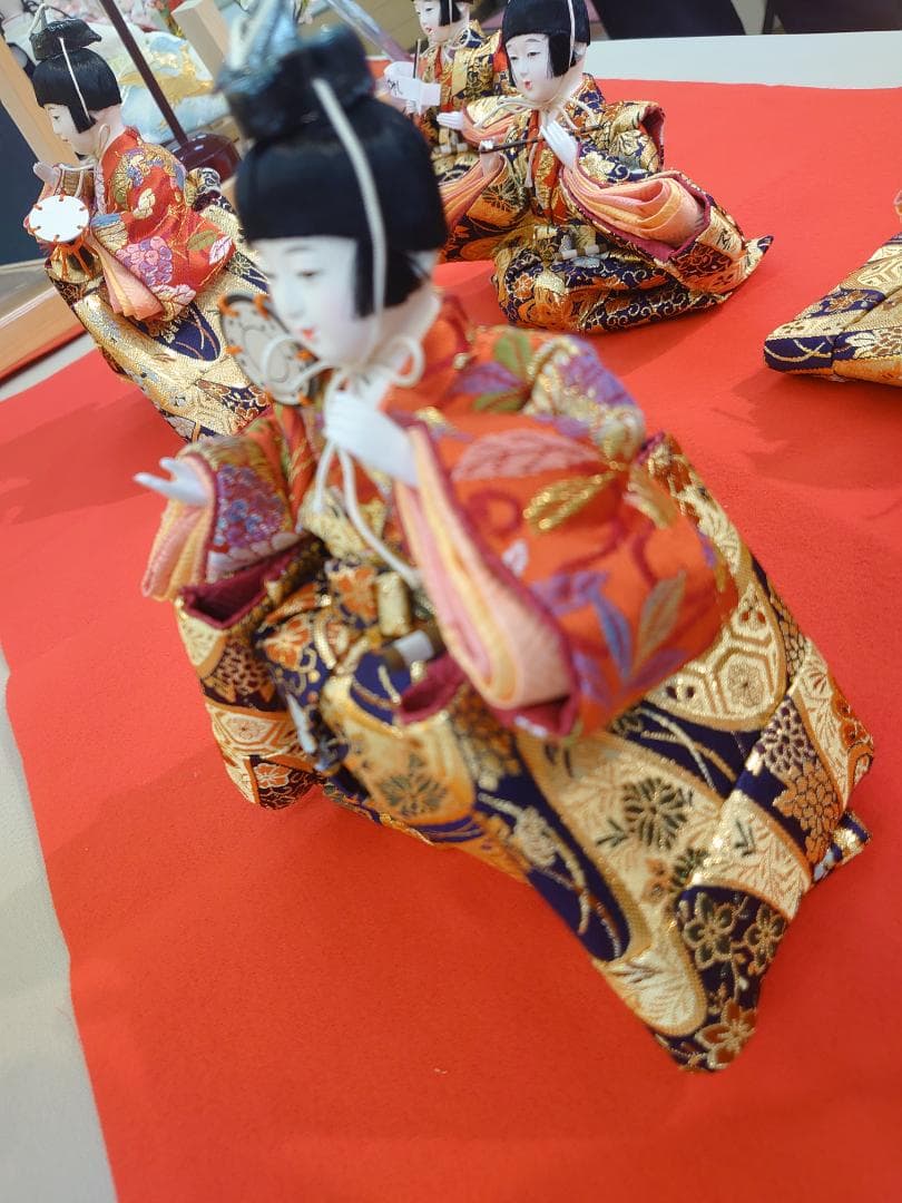 ●専用商品●金襴衣装五人囃子●　ごにんばやし　おひなさま　新品