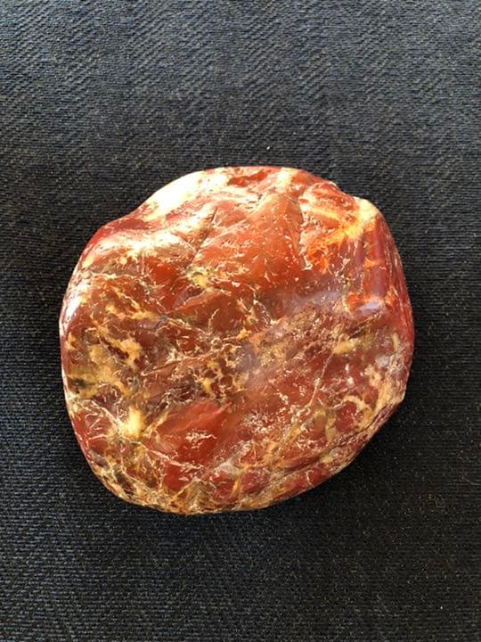 インテリア 置物 石 オブジェ 赤色 赤茶色 岩石 コレクション 化石