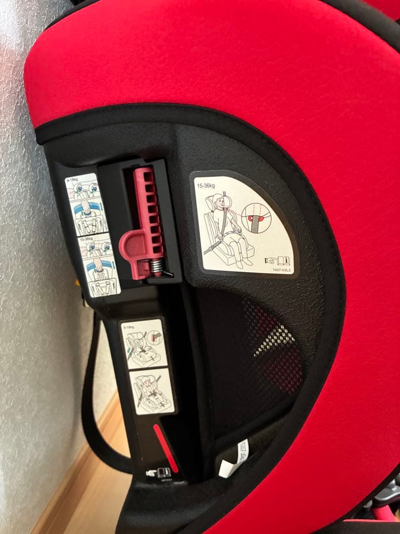 レカロ　RECARO START　J1チャイルドシート レッド ブラック