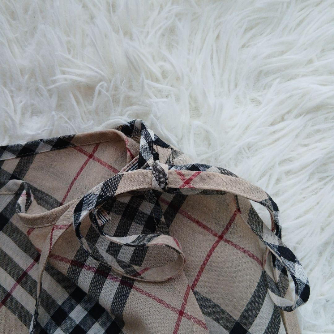 【BURBERRY BLUE LABEL】ノバチェック　フレア　薄手巻きスカート