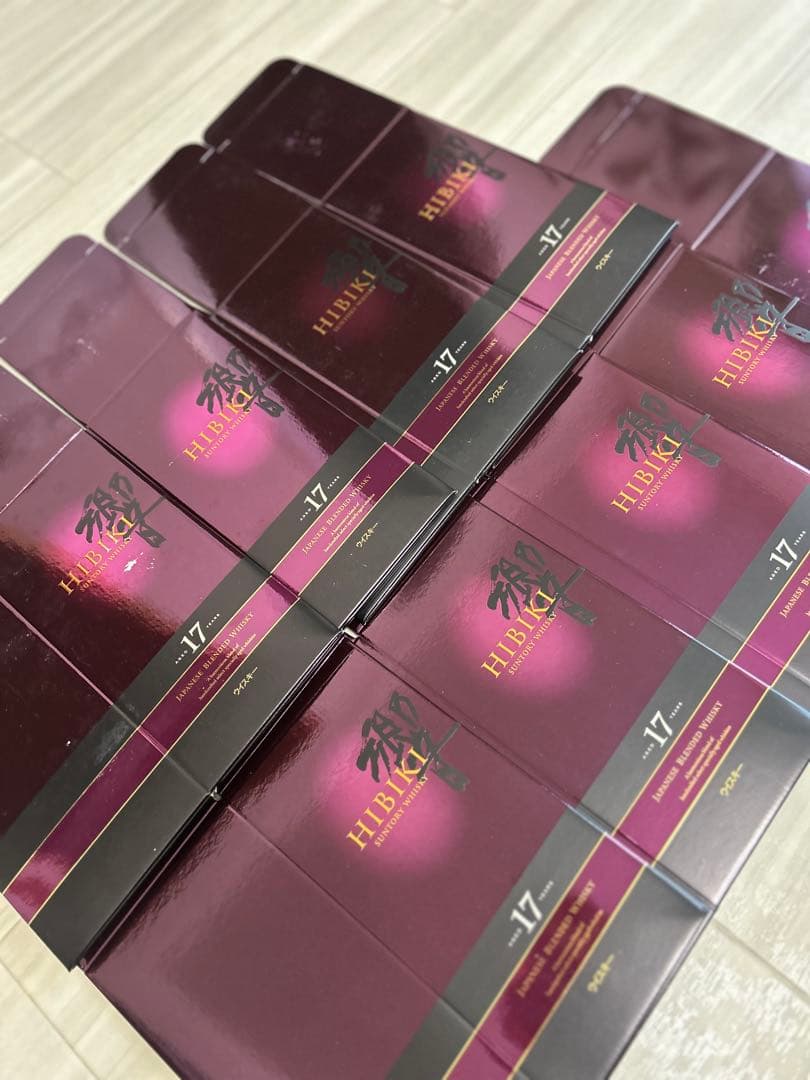 箱のみ 中身 空瓶なし 響17年 ウイスキー 空箱9枚セット