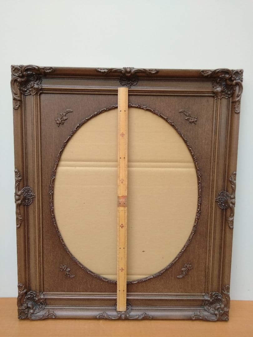 エスアンドエフ S&F 高級輸入額縁 半切 アンティーク ブラウン 008