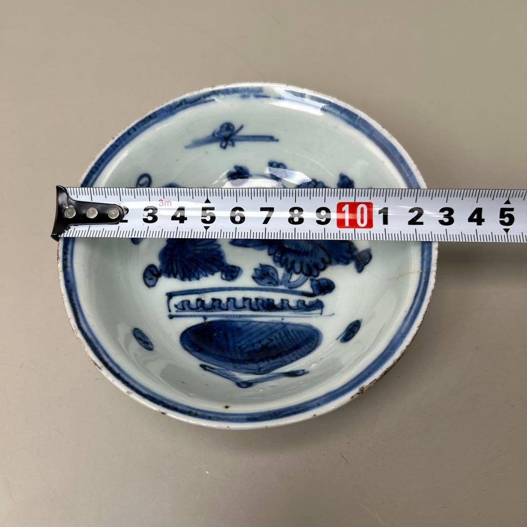 白磁 染付 李朝 朝鮮陶器 古伊万里 染付鉢 アンティーク白磁 古玩 1