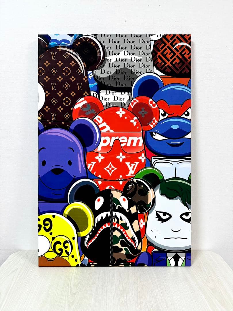 No.248木枠付きキャンバスアート ブランドアートポスター ベアブリック