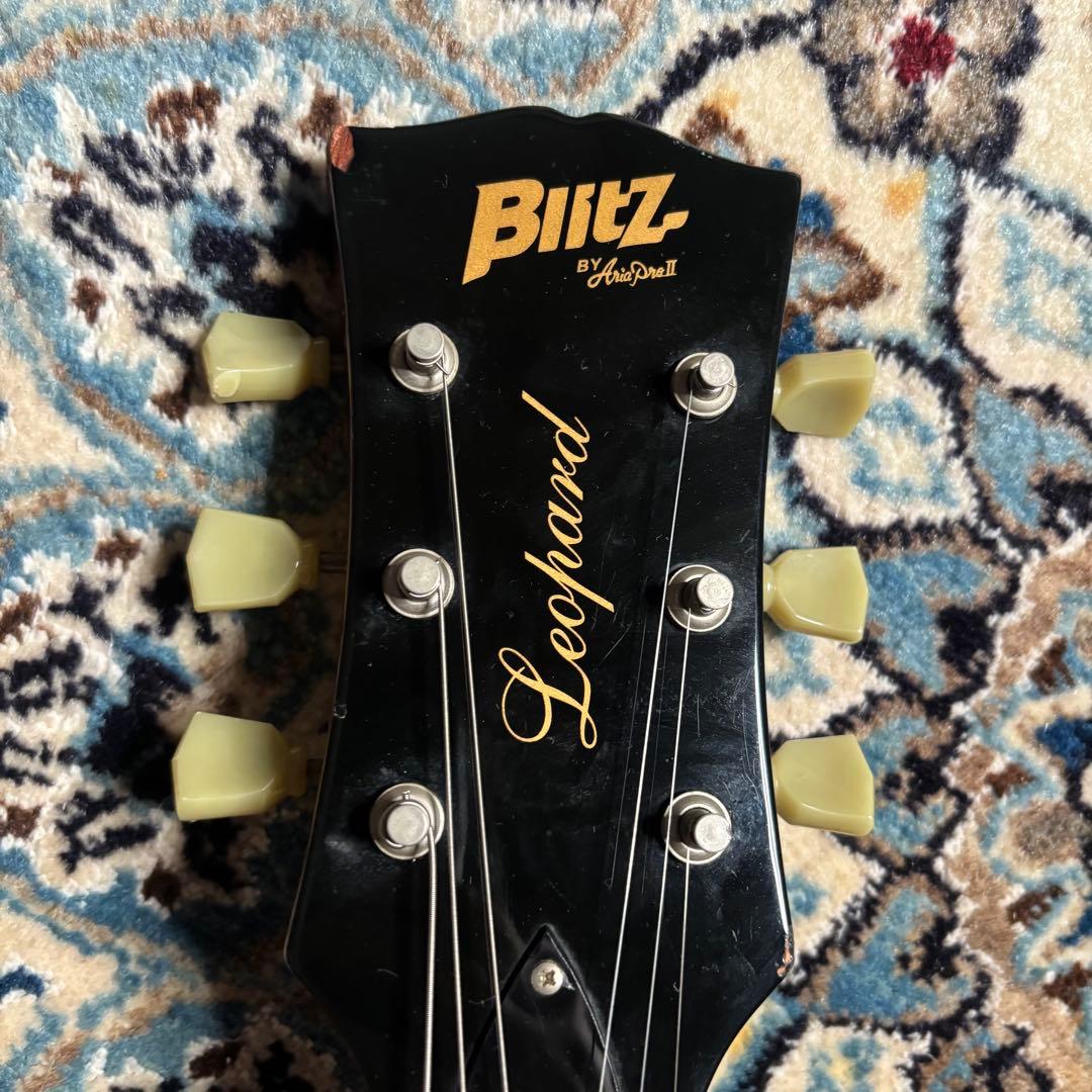 レア】Blitz Leopard レスポール ゴールドトップ エレキギター - メルカリ