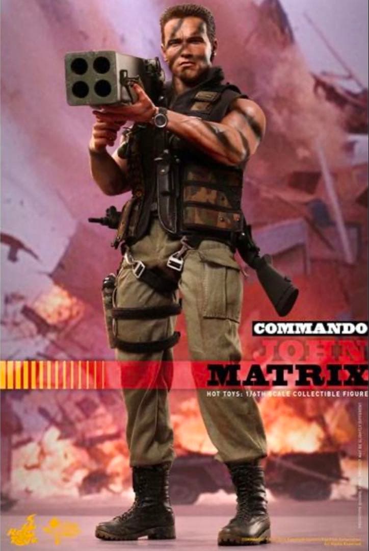ホットトイズ コマンドー ジョン・メイトリックス 1/6スケールフィギュア