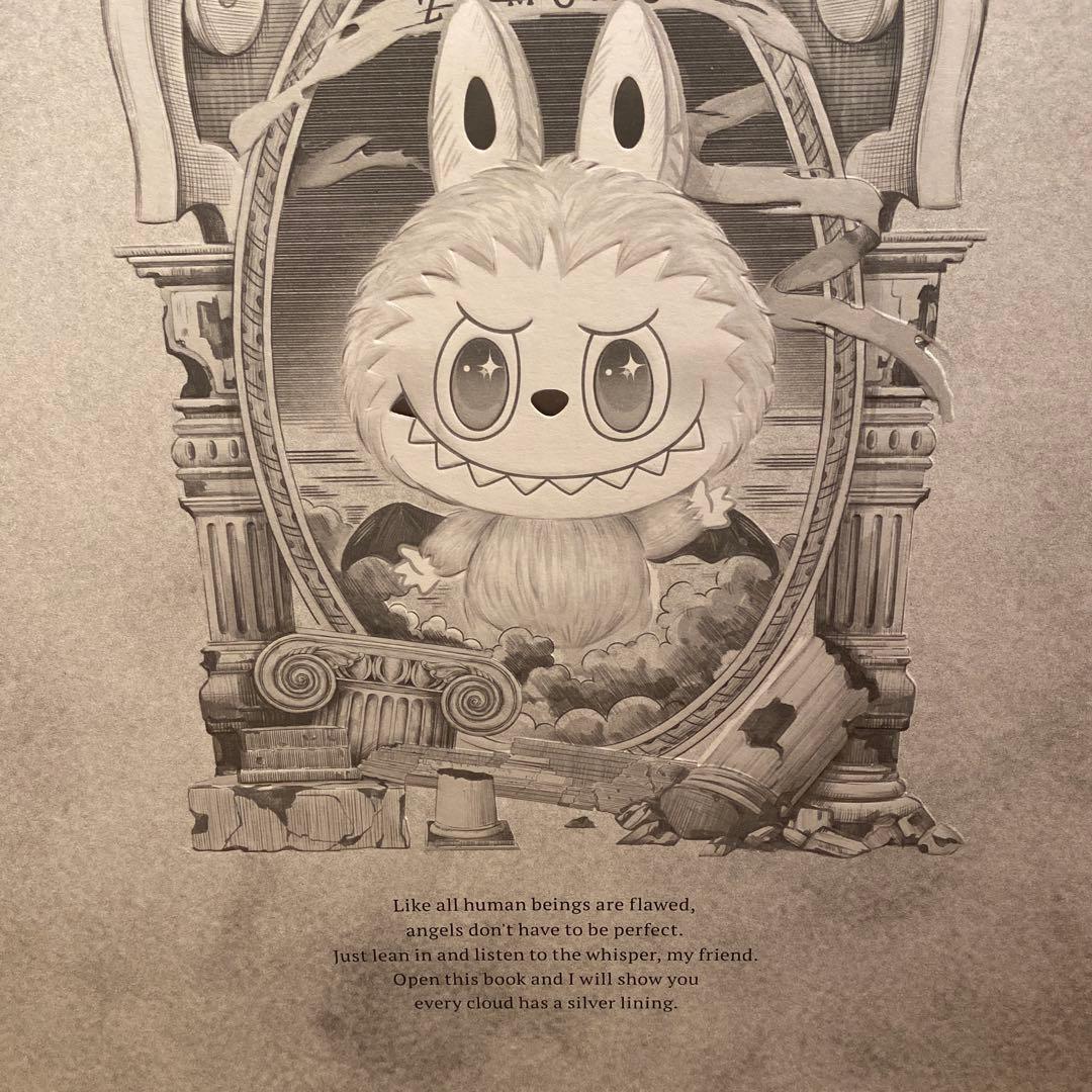 ラブブ ポップマート ウサギぬいぐるみ バットウィング付き エンジェル