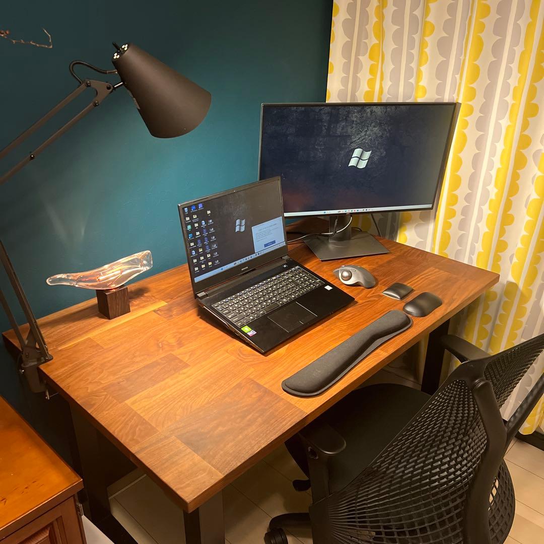 美品☆マスターウォール　ウォールナット　モザイク　ダイニングテーブル