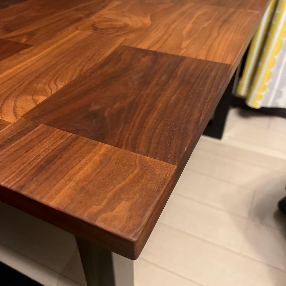 美品☆マスターウォール　ウォールナット　モザイク　ダイニングテーブル