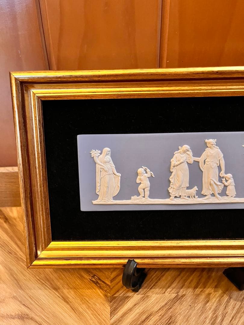 ウェッジウッド ジャスパー 陶板 額絵 プラーク