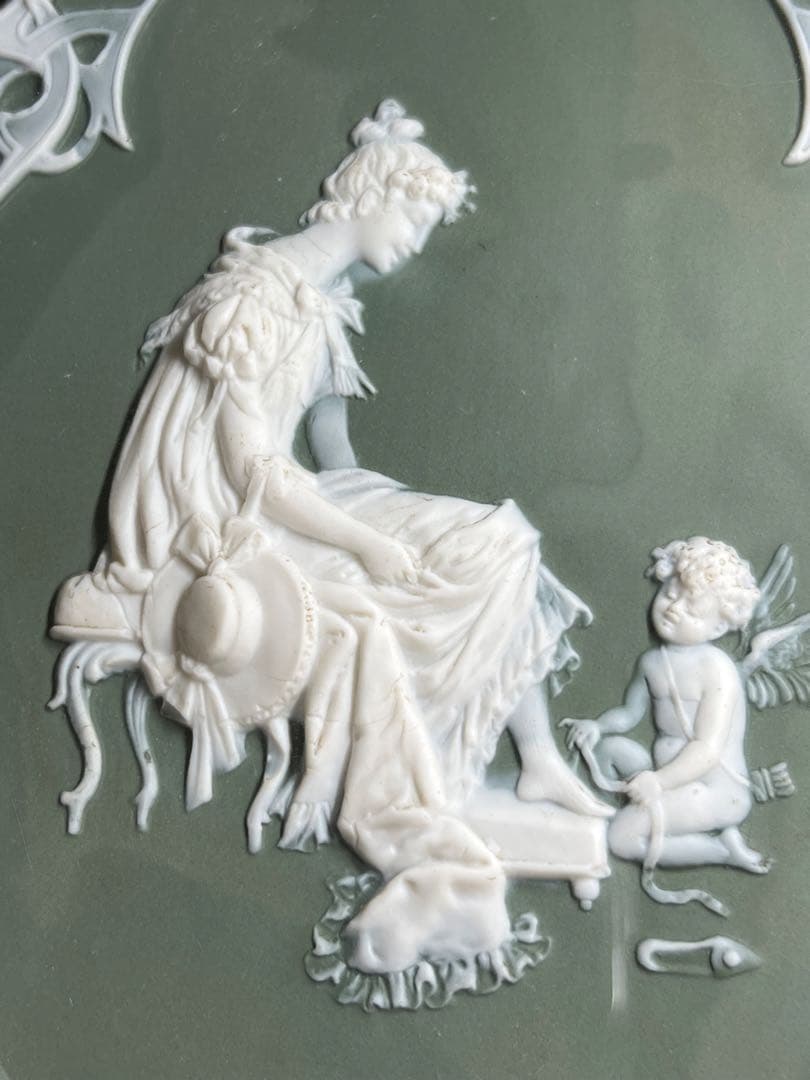 英国　パテ・シュール・パテ　女神、天使文額　東Y7-1218☆1Fトトサ